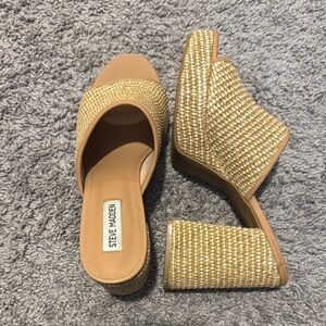 Steve Madden Tan Woven Women's Shoes